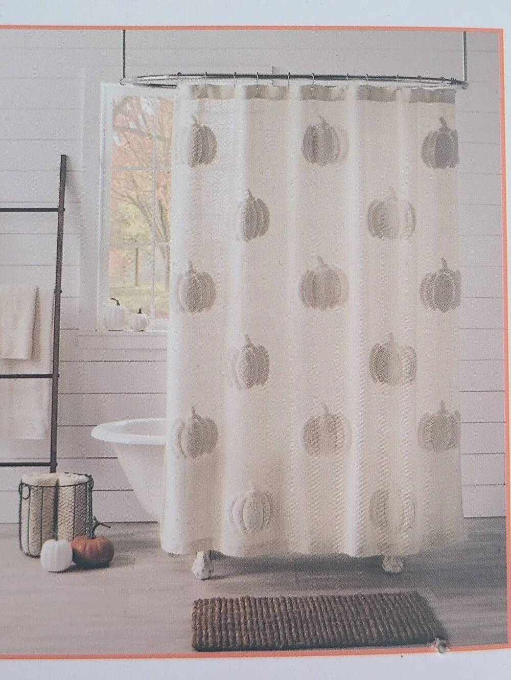 White Pumpkin Shower Curtain - The Farmhouse by Rachel Ashwell